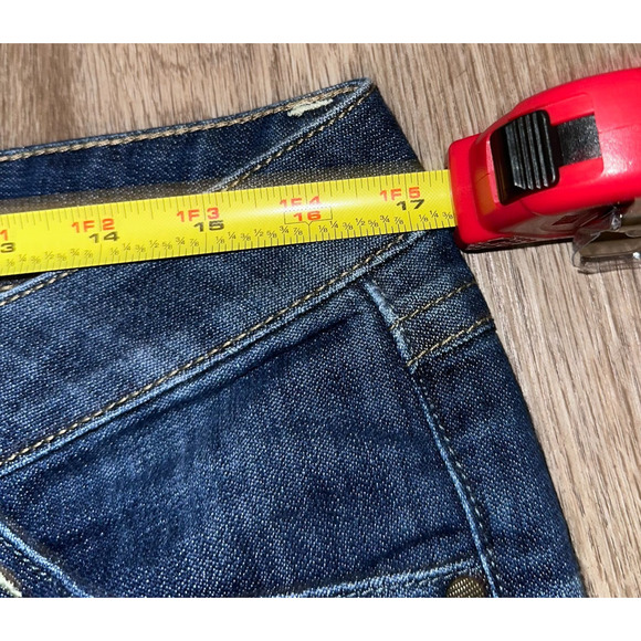 CAbi Y2K Bootcut Flare Denim Mid-rise Size 10 Dark Wash (Alteration) - Picture 10 of 12